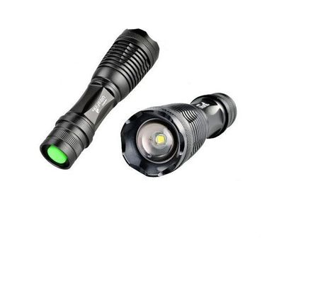UltraFire 1800 の Lm のクリー族 XM-L T6 の焦点の調節可能なズームレンズのトーチは懐中電燈のトーチ ライトを導きました