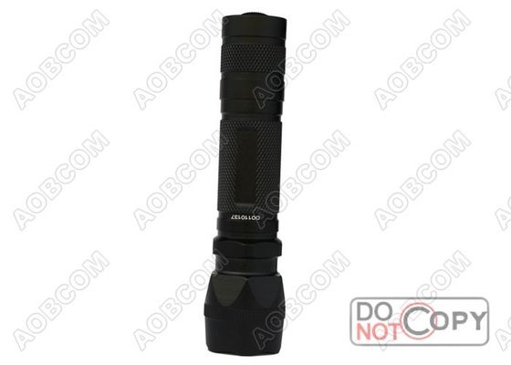 CREE Q5 3.0V-9V Aluminium taktyczna latarka LED 225 lumenów z belką 300 metrów dla pistoletu Górze