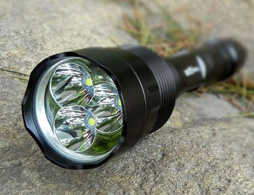 Mini Cree vert/rouge a mené l'intense luminosité de lampes-torches pour camper, dimension compacte