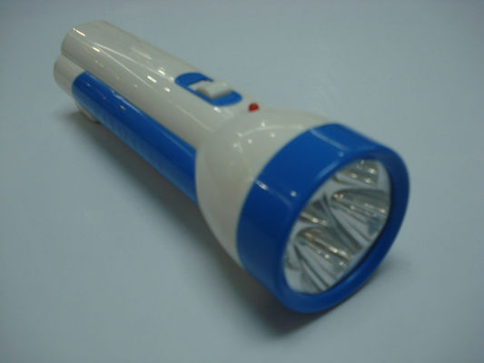Plastiek Geleide Flitslichttoortsen met 4 Leds-Eenheden4v 600mAh Navulbare Lead-Acid Batterij