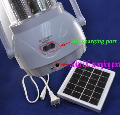 2W 太陽導かれたパネル、USB の電話充満のための AC および DC の充満港が付いている導かれたキャンプの非常灯、