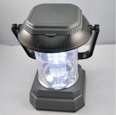 Het zonnepaneel leidde het kamperen licht met handcrank + machtsadapter 18leds 6lm/led