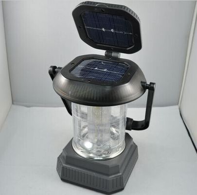 Het zonnepaneel leidde het kamperen licht met handcrank + machtsadapter 18leds 6lm/led