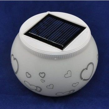 1.2V, de batterij Ni-MH 2V van 600mA, RGB 120mA 2leds of Whtie-LEIDEN van het Kleurenzonnepaneel nachtlicht