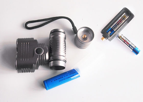 choque 10W brilhante super - impermeabilize a lanterna elétrica conduzida recarregável do agregado familiar com interruptor dois
