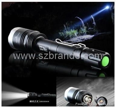 UltraFire BO-X8 T6 1200lumens 10W, lanterna elétrica do poder superior da longa viagem 800M