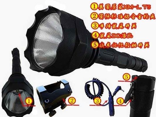 de super heldere rechargeble geleide tactische geleide flitslichten van de lichten hoge helderheid