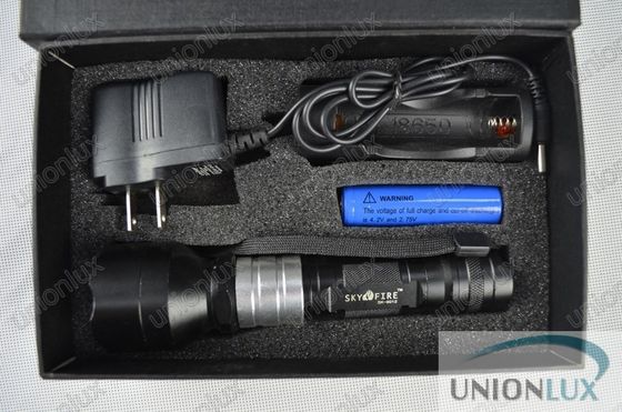 Akumulator zoom 3W LED Torch, Elektryczna latarka LED CREE Tactical