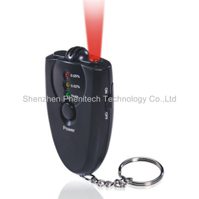 मशाल समारोह के साथ चाबी का गुच्छा Breathalyzer डिजिटल सांस शराब परीक्षक