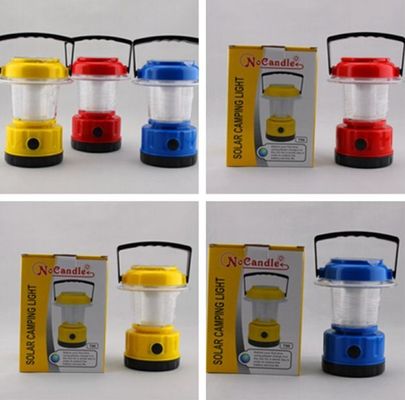 Pil + çift güneş panelleri yeti LED kamp ışık, taşınabilir 9 LED güneş fener / lamba