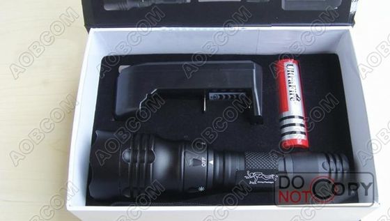 T6 350 150g leidde het Water Bestand Lumen het Duiken Toorts met 18650 Li-Ion Batterij voor het Kamperen, Wandeling