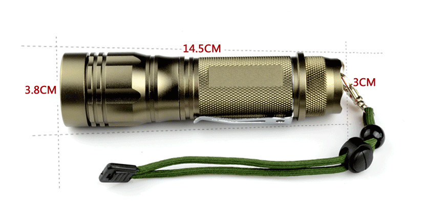 5mm Mini alüminyum XPC R4 Cree Led fenerleri beyaz 60 Lümen ışık, süper parlak