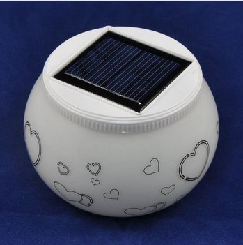 1.2V, de batterij Ni-MH 2V van 600mA, RGB 120mA 2leds of Whtie-LEIDEN van het Kleurenzonnepaneel nachtlicht